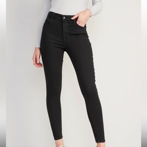Old Navy Wow high rise supper skinny black jeans